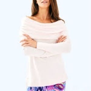 Lilly Pulitzer Belinda one shoulder pullover XL